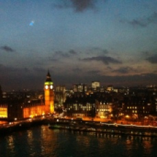 Big Ben e London Parliament visti dalla London Eye